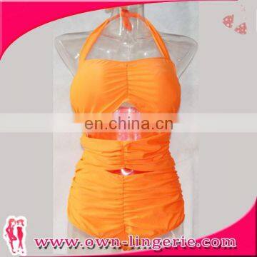 2015 New Hot Spandex Big Size Swimwear Bikini for Fat Woman photo-4