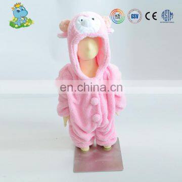 Custom wholesale winter animal cloth baby clothes romper