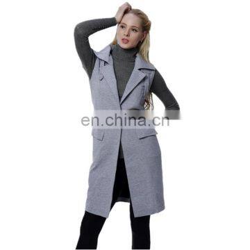 2015 Fashion Longline Lapel Collar Lady Jacket,custom Jacket,jacket for Women photo-2