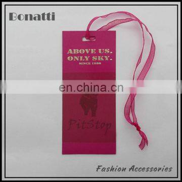 customized fancy paper garment hang tags