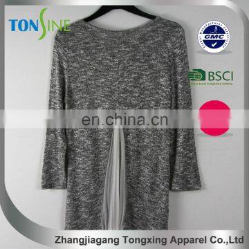 Women's Long Sleeved Chiffon Splicing photo-3