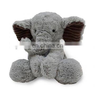 Fluffy plush toy long fur grey elephant toy