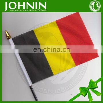 OEM Polyester Fabric Printed Customized 30*45cm Belgium Hand Flag photo-2