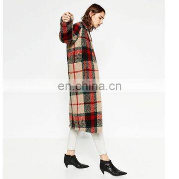 Hot Selling Chinese Lattice Women Parka Girls Jacket photo-2