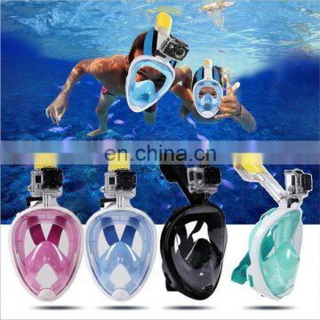 Underwater Diving Mask full face Snorkel mask Set Swimming Training Scuba mergulho full face snorkeling mask Anti Fog For Gopro