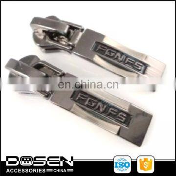 china factory zipper pull logo by laser, zipper slider for jack