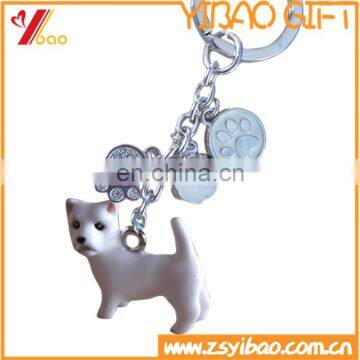 3D hard enamel color high class metal keychain