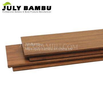 China Factory Caramel Strand Woven Bamboo Flooring Click Lock Laminated Bamboo Wood Flooring for Indoor photo-3
