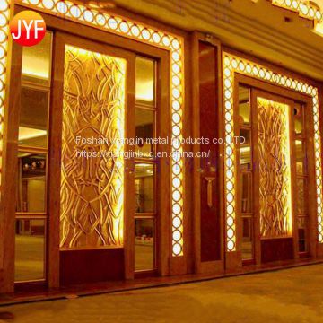 Jyf0037 Home Hotel Room Divider Rose Gold Color 304 316 Stainless Steel Decorative Metal Screen Patterns Partition