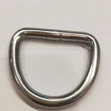 High Polished Stainless Steel Welded D Ring High Quality Metal D Ring