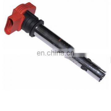 wholesale red ignition coil 06e 905 115d for audi A4L A5 A6L A7 A8L 2.4 2.8 3.0T 3.2