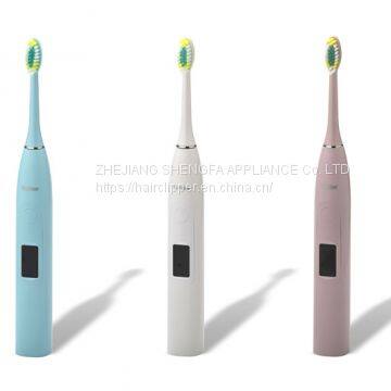 Sf-V3 Manufacturer Hot Selling Automatic Ipx7 Waterproof Smart Electric Toothbrush Digital Display