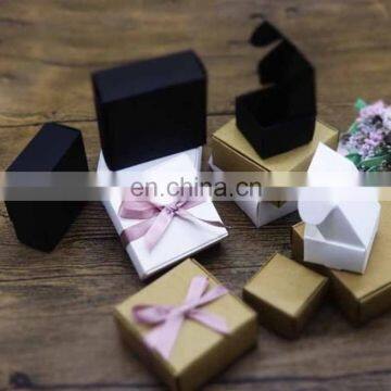 Kraft paper cardboard handmade soap box white craft paper gift box black packaging jewellery box