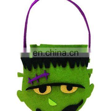 Felt Large Trick Or Treat Halloween GHOST Sweets Basket photo-6