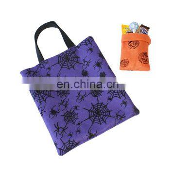 Wholesale 2109 Polyester Large Tote Bag Halloween Felt Pumpkin Candy Bag photo-3