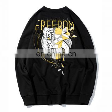 Casual Loose Couple's Hip Hop Autumn Korean Tide Hedging Print Men's Clothing Top Sweatshirt