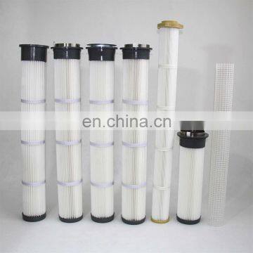 Fines Powder Dust PU Pleated Bag Filter Price