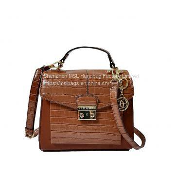 Long Strap Handbag Brown Cro Top Handle Small Crossbody Bags for Women