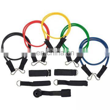 Waist Fitness Handles Training Bands Exercise Gym Resistance Tubes Set photo-3