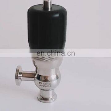 Sanitary Mini Pressure Overflow Safety Valve with TC end