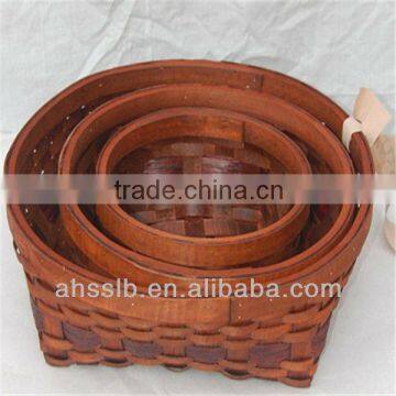 Chinese woodchip fruit basket