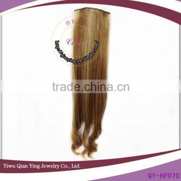 Two tone color curly clip in hair extension wholesaler