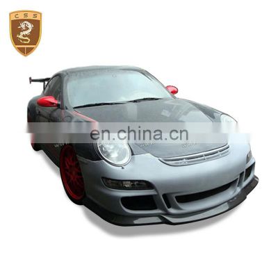 Car Auto Accessories CF Material Body Kit Front Bumper For Porsche 997 Body Parts 2009-2013 GT Style