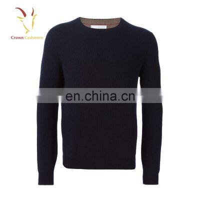 Men's Design Lambswool Sweater Round Neck Design of Hand Made Sweaters photo-4
