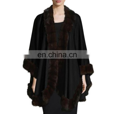 Inner Mongolia Fox Fur Cashmere Shawl Stole Wrap