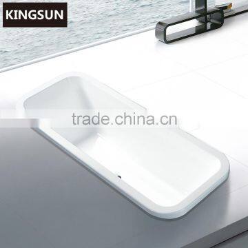 Classical 1700mm Clear Acrylic Bathroom Bath Soaking Tub
