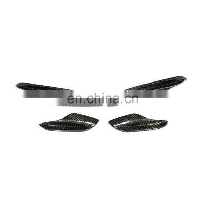 Carbon Fiber E9x M3 Front Canards Bumper Fins for BMW E90 E92 E93 M3 05-13 photo-2