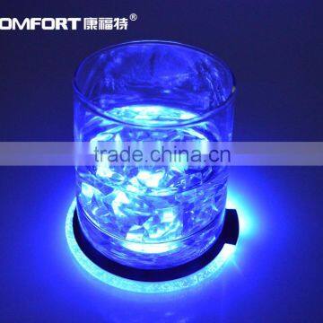 Round LED wine glass coaster