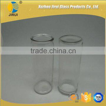 400ml Cylinder Shape Clear Glass Candle Jar photo-2