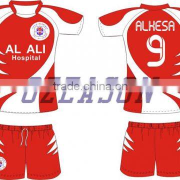 100% Polyester Sublimation Pattern Promotional Rugby Practice Jersey in Cheap Price photo-3