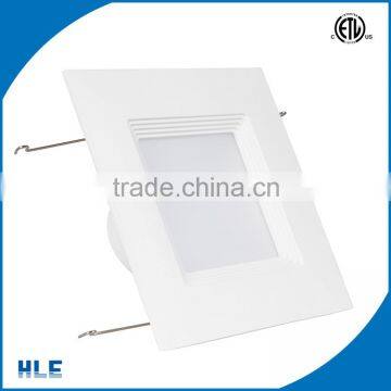 very hot dimmable recessed CRI90 12W waterproof square ceiling lamp with ETL