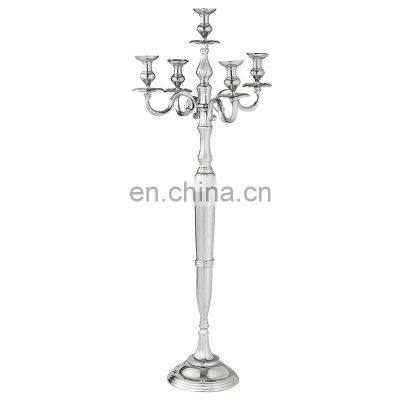 2017 new design shiny wedding candelabra