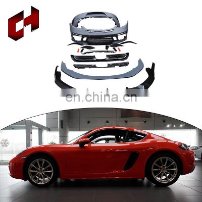 CH Newest Car Parts Accessories Rear Diffuser Side Stepping Rear Lamps Full Kits For Porsche 718 2016-2018 to GTS