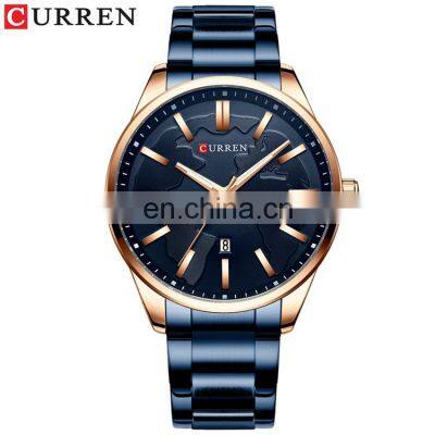 CURREN 8366 Men Stainless Steel Japan Quartz Movement Luxury Waterproof Mens Watches Man Watch Custom OEM