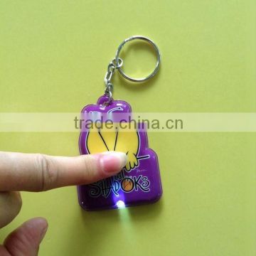 2014 Cheap Promotional Custom Led PVC Keychain,PVC Led Keychain,Led PVC Keyring Supplier