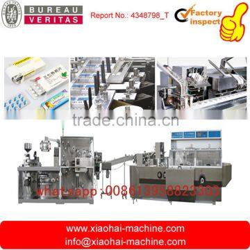 Chewing Gum , Milk Tablet Alu Pvc Blister Packing Into Cartoning Machine