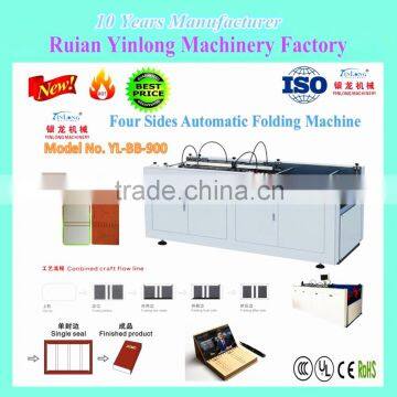 2016 New Four Sides Automatic Folding Machine YL-BB-900/950 which is suitable for Hardcover,calendar,paer file, notebook cover