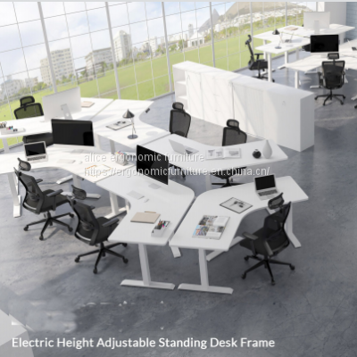 Triple Motor 3-Leg Electric Height Adjustable Desk Sit Stand Desk