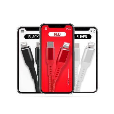MFi Certified Factory USB-C to Lightning Cable With PD Quick Charge for IPhone 11 Pro Max photo-5