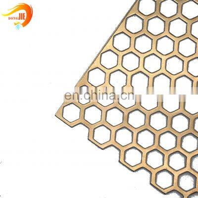 Hexagonal Hole Perforated Wire Mesh Perforated Metal Sheet photo-2