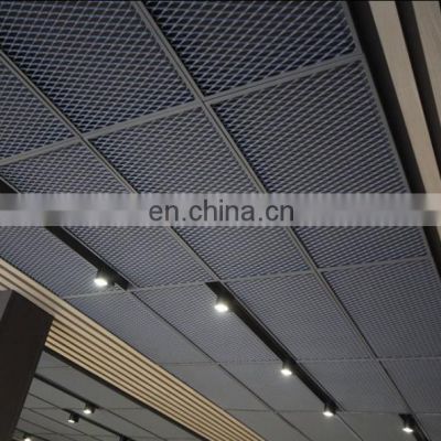 Lightweight PVC  coated aluminum expanded fence for decorative office ceiling