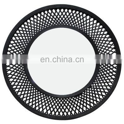 Decorative Round Bamboo Wall Mirror Wall Art High Quality Round Modern Cheap WHolesale Home Decor