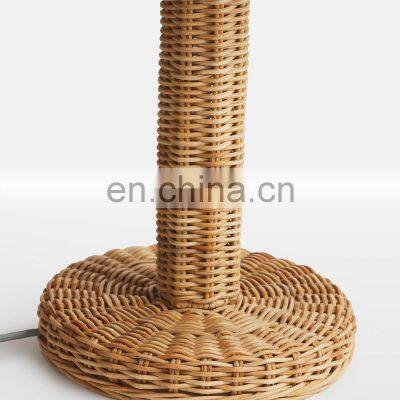 Unique High Quality Wicker and Rattan Table Lamp Design Pair of Night Lamps Best Price Vietnam Manufacturer photo-5
