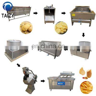 Fully Automatic potato chips production line french fries cutter machine potato cutting