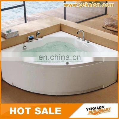 On Sale Good Design Acrylic Material Freestanding Corner Whirlpool Massage Bathtub Portable Bathtub For Adults photo-4