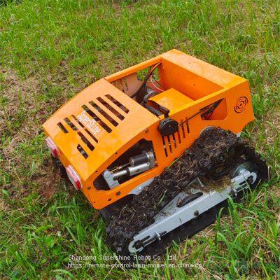 remote control mower on tracks, China slope mower cost price, remote brush cutter for sale